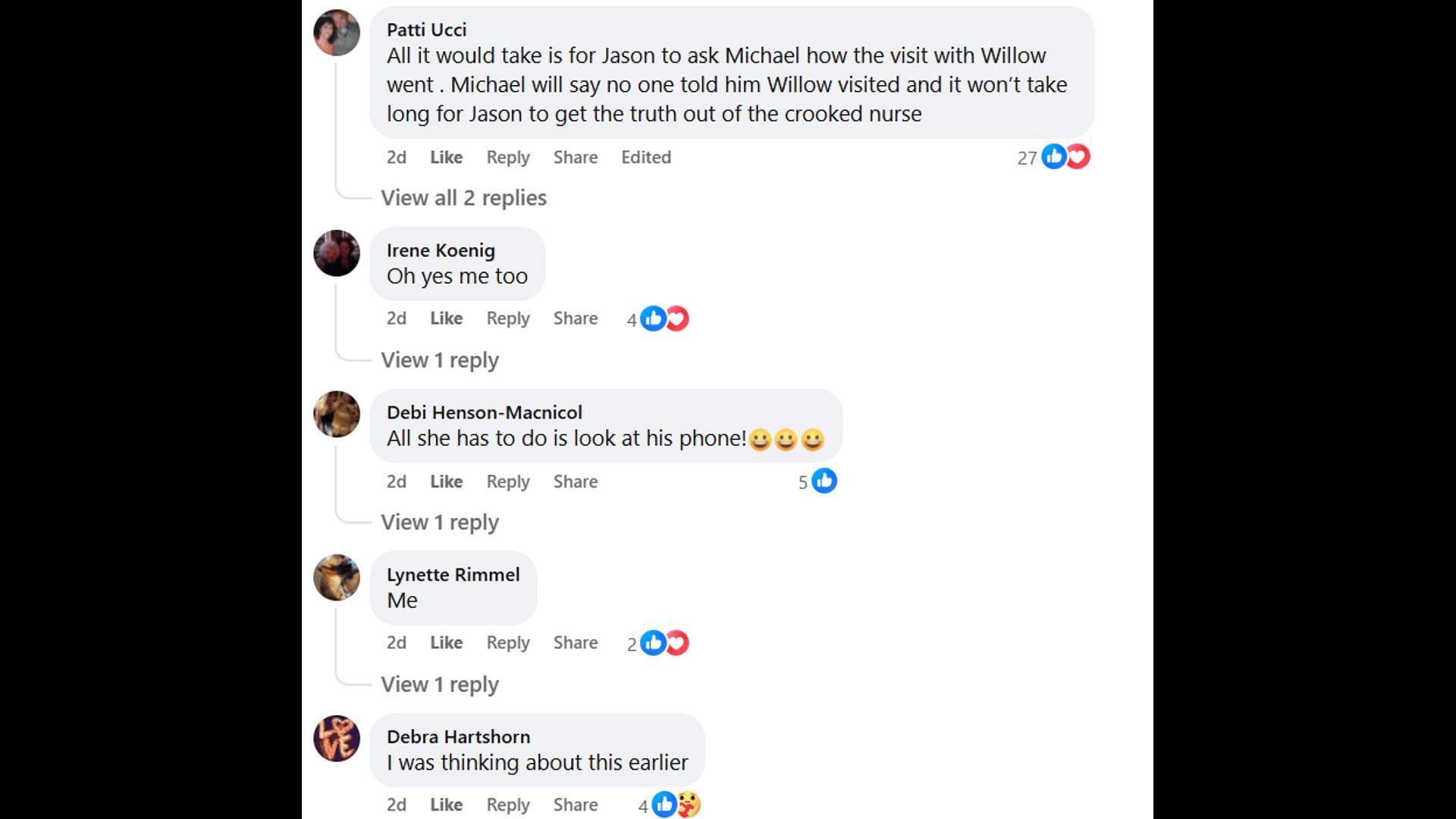 More fan reactions sharing the same sentiments (Image via Facebook/General Hospital Fans - Official)